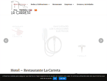 Tablet Screenshot of hotel-lacarreta.com